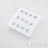 HEART CROSS STAKE  316L SURGICAL STEEL L-SHAPE NOSE BOX